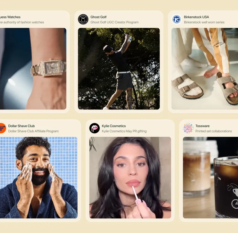 Browsing brand campaigns in the Aspire Marketplace